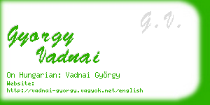 gyorgy vadnai business card